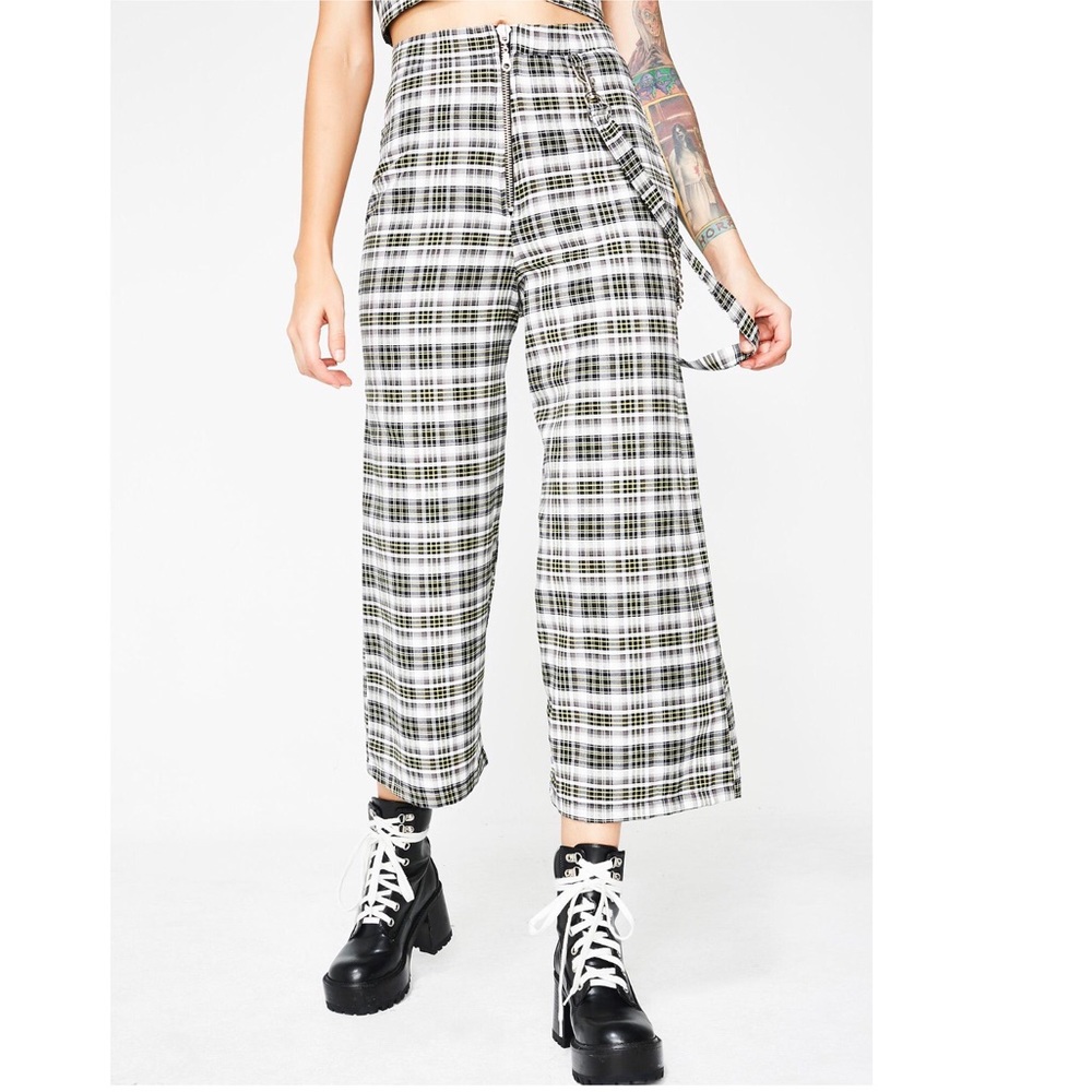 Urban Outfitters Ragged Priest Plaid Flare Pants